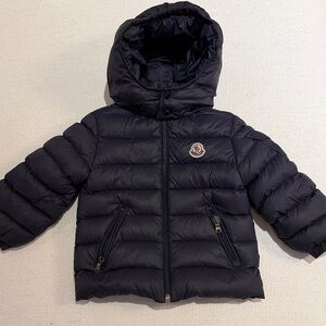Navy Blue Moncler Hooded Puffer Jacket 18-24 months Kids